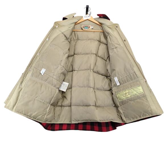 Vtg Outback Zero King Men's 46 Goose Down Canada Parka Coat Removable Liner Hood - Picture 2 of 10